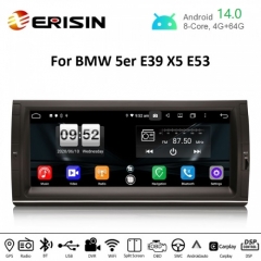 Erisin ES8725B 10.25" Android 14.0 Car Radio GPS Navi For BMW 5er E39 X5 E53 M5 CarPlay Auto 4G DAB+ DSP Stereo