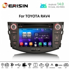 Erisin ES8724R 7" Octa-Core Android 14.0 Car DVD GPS CarPlay & Auto GPS TPMS DVR for TOYOTA RAV4 2012