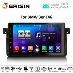 Erisin ES8796B 9" Android 14.0 Car Stereo for BMW E46 PX5 DSP 64G CarPlay & Auto GPS 4G DAB+ WiFi Sat Nav