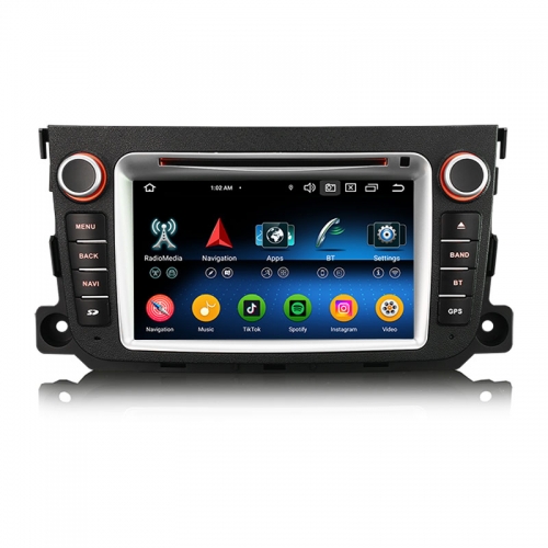 Erisin ES6733S 2Din Android 14.0 Car DVD For Mercedes-Benz Smart Fortwo Stereo Support CarPlay Auto 4G GPS DSP GPS System