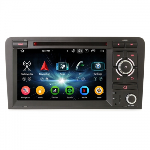 Erisin ES6727A Android 14 Car Radio for AUDI A3 (2003-2011) S3 RS3 RNSE-PU Car Multimedia Video Player Navigation 2Din Stereo DVD Carplay