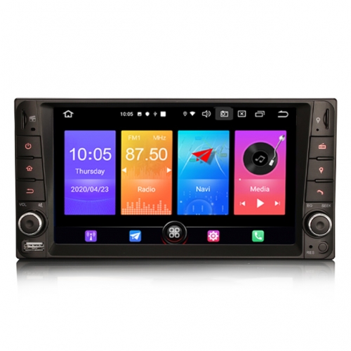 ES2712CN 7" DSP Wireless Carplay Auto Android 12 Car Stereo Multimedia for Toyota Corolla Prado RAV4 GPS Radio System