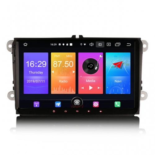 Erisin ES2718V 9" Android 12.0 VW EOS Golf 5/6 Polo Passat Tiguan T5 Multivan Seat Car Stereo GPS Navi CarPlay Auto Radio DSP WiFi