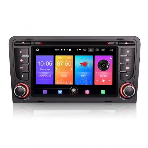 Erisin ES2747A 7" Android 12 Car DVD Player For AUDI A3 (2003-2011) S3 RS3 RNSE-PU GPS Navigation Apple Carplay Android Auto Radio System