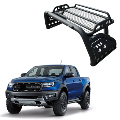 Truck accessories universal anti roll bar with basket for 4x4 pickup ranger/hilux/Np300
