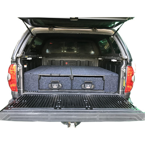 WAAG Double Twin Drawer Ute 4wd Storage Roller Drawers Cargo for Tundra Pickup Truck