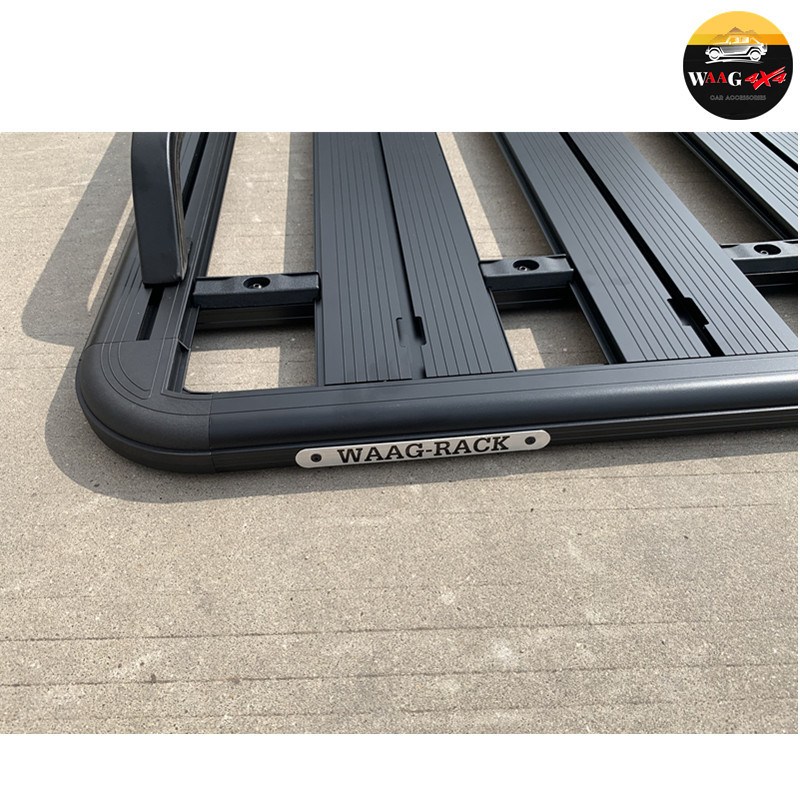 Aluminum Alloy Car 4WD Flat Cargo Roof Rack with Rails Luggage Carrier for FJ Cruiser