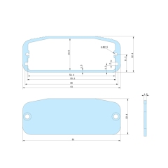 61*22.4-L aluminum electronic project enclosure,aluminium box enclosure,extrusion box,anodized aluminum extrusions,cases and enclosures