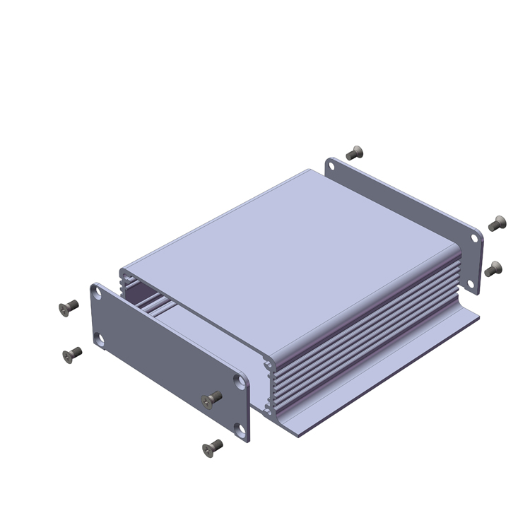 104*28一体式带耳可固定铝壳 集成电路板铝型材外壳 电池电源盒