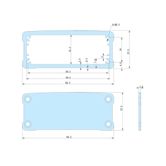 66.2 *27.5 -L small electronic project box aluminum enclosure manufacturer