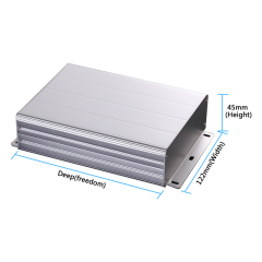 122*45 仪器仪表铝型材铝合金盒子电源盒壳体控制器外壳定制