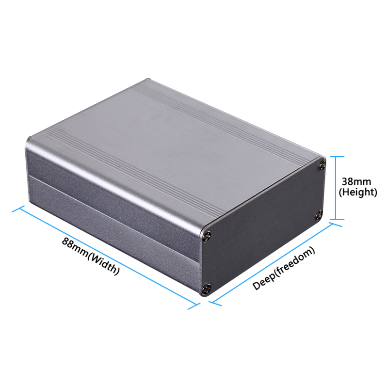 88*38浦美铝合金盒子铝型材外壳pcb外壳加工定制铝壳铝盒Ddiy