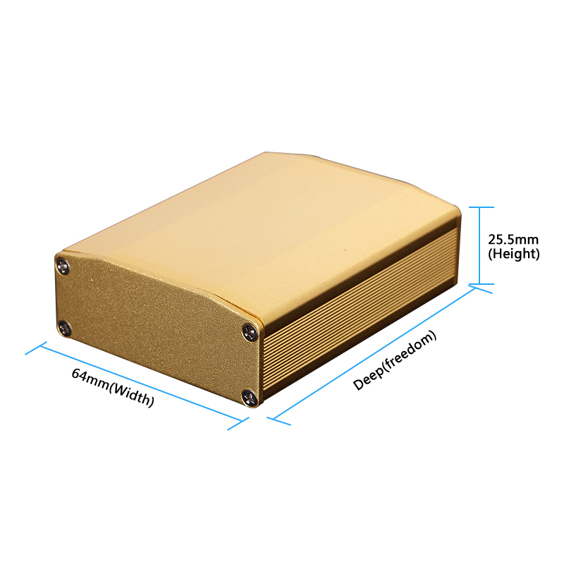 64*25.5-80铝型材外壳铝盒电子外壳铝合金 铝壳定制加工厂家直销