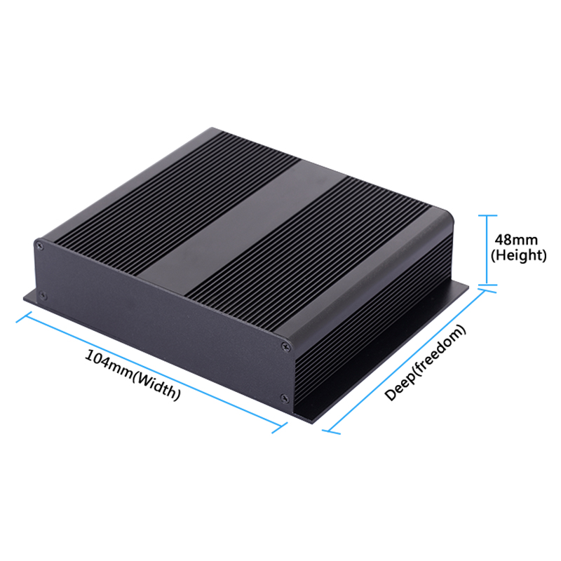204*48铝合金仪器仪表铝型材铝合金盒子电源盒控制器外壳壳体定制