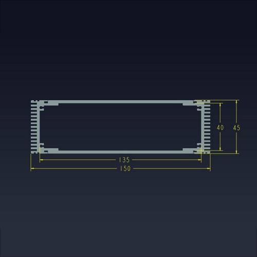 1u功放150*45-200DIY铝型材机箱DAC机箱HIFI胆机铝机箱HTPC机箱