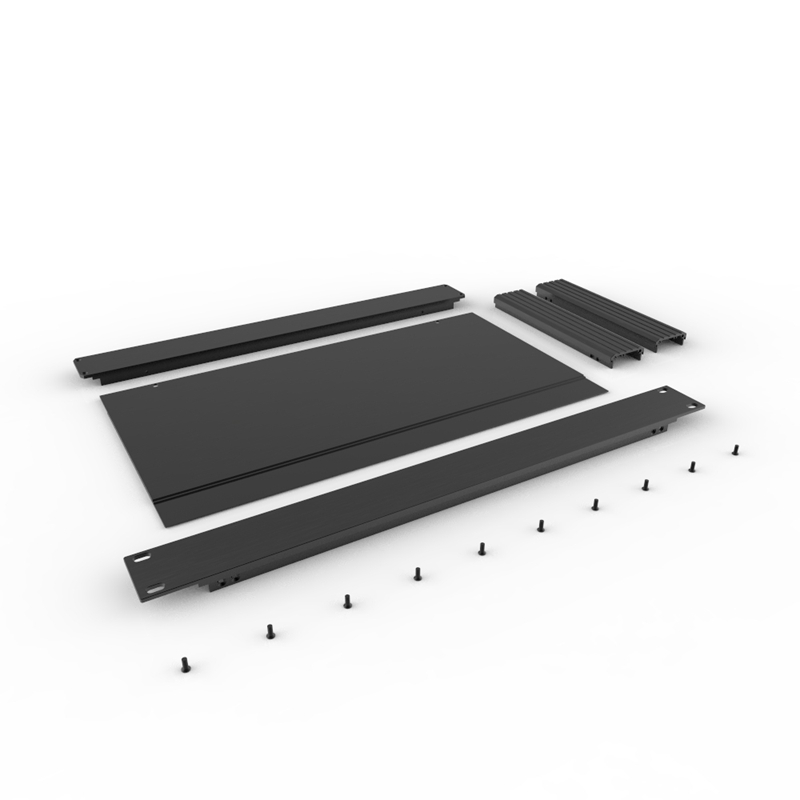 PD001-1U 200 mm cheap rack mount server electronic modular enclosure equipment case aluminium enclosures for electronics