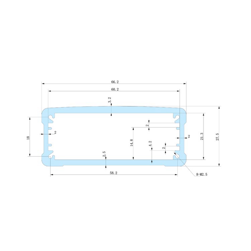 66.2x27.5-100 transformer enclosure aluminium box am radio transmitter