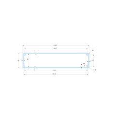 155*32-150 电子元件铝型材壳体/视频解码器铝盒/PCB线路板铝外壳