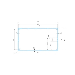 145x82-200 external electrical box aluminium box enclosure chassis case amplifier