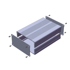 106*55-L brushed aluminum alloy case pcb instrument box metal electronic project enclosures