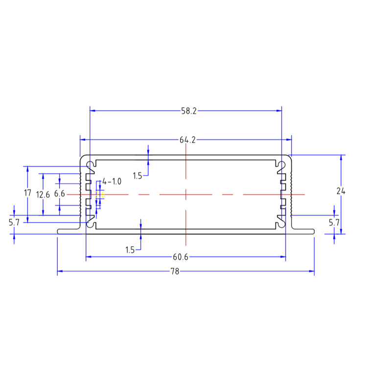 78*24anodized aluminum sheet aluminum storage amplifier housing box