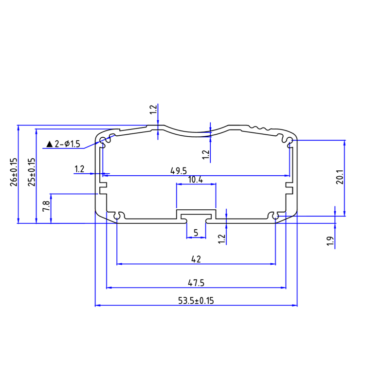 53*26Aluminum heatsink material and computer case,home appliance application