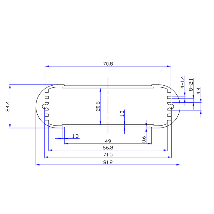 81*24abattery charger and recharger die casting aluminum housing for mobile phone and car