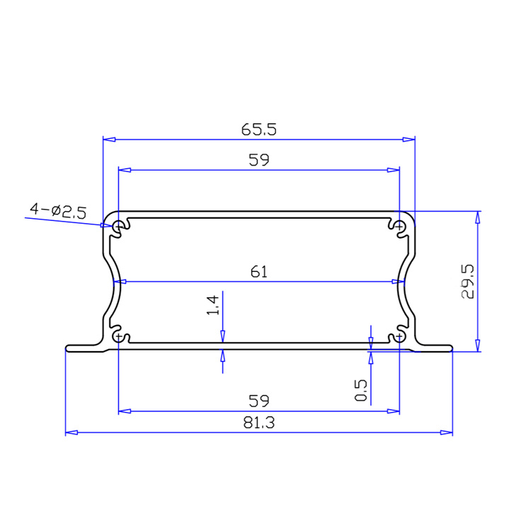 81*29Bending and assembly nature sandblasting anodizing aluminum enclosure