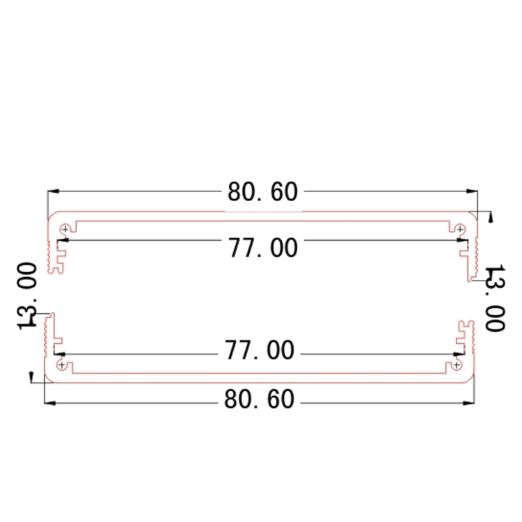 81*24wall-mounted aluminum electronic enclosure box for USB HUB for arecont vision junction box metal enclosure metal electronics box