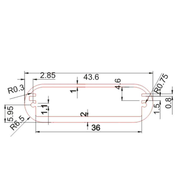 43.6*13aluminum enclosures,electric metal enclosure,sheet metal enclosure