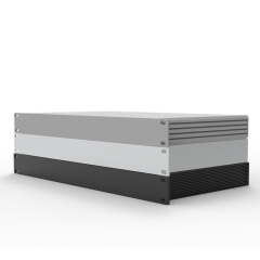 厂家直销19英寸1U机箱工业仪表铝机箱铝型材外壳铝盒加工定制