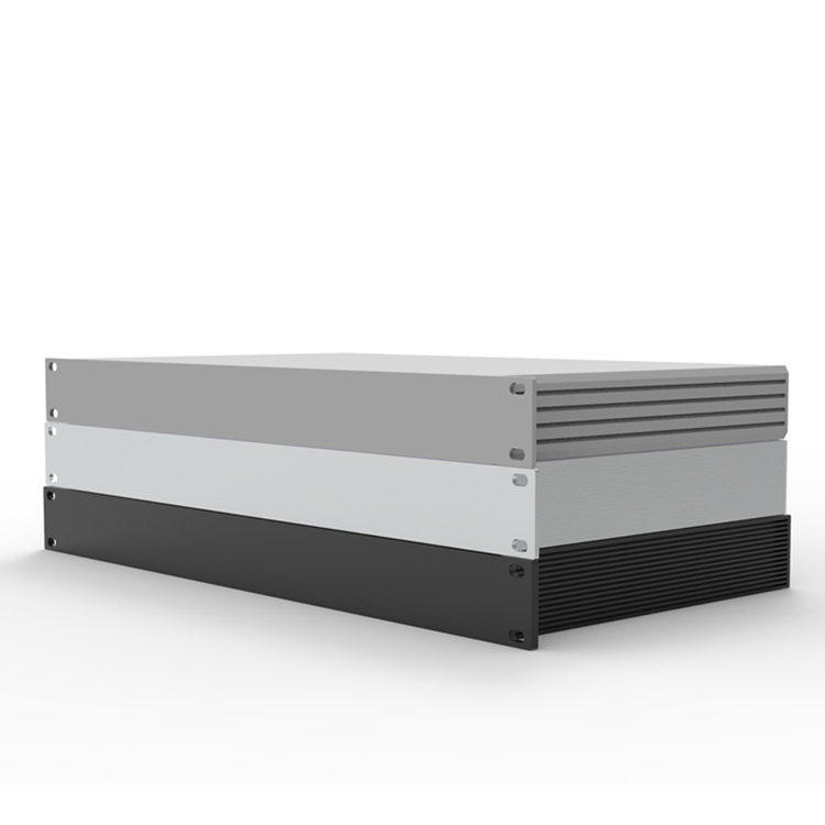 PD001-1U 200 mm cheap rack mount server electronic modular enclosure equipment case aluminium enclosures for electronics