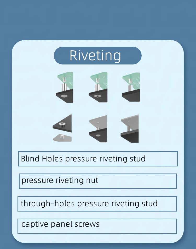 aluminum extrusion enclosures riveting processes for  PCB Board