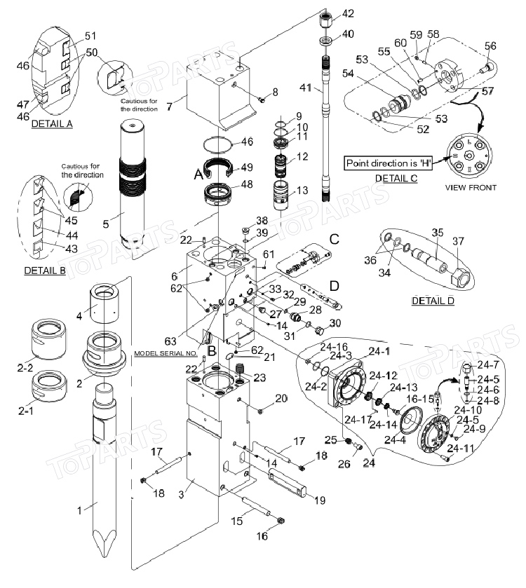 Soosan Sb157 seal kit