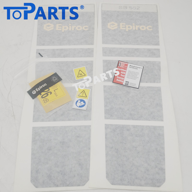 3315321590 Hydraulic breaker Label Kit for Atlas Copco SB552 Hydraulic Hammer