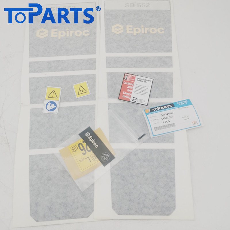 3315321590 Hydraulic breaker Label Kit for Atlas Copco SB552 Hydraulic Hammer