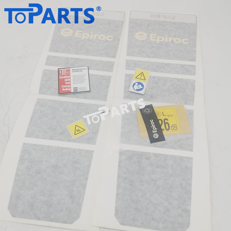 3315321590 Hydraulic breaker Label Kit for Atlas Copco SB552 Hydraulic Hammer