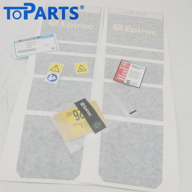 3315321590 Hydraulic breaker Label Kit for Atlas Copco SB552 Hydraulic Hammer