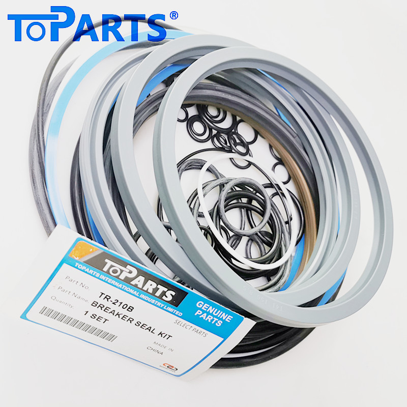 153710SK Hydraulic Breaker Seal Kit for TEISAKU TR210 & Komatsu KB155 Hammer | Repair Kit