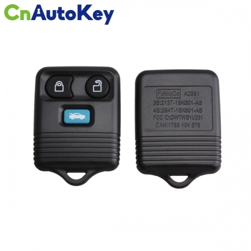 CN018049 Remote Key Keyless Entry Fob 3 Button 433MHz for Ford Transit MK6 2000-2006