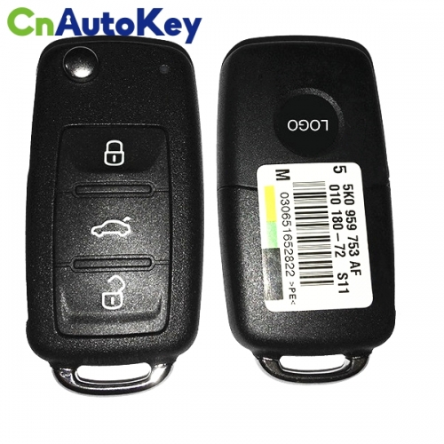 CN001050 VW Remote Flip Key 3 Button ID48 433MHZ 5K0 837 202 AH