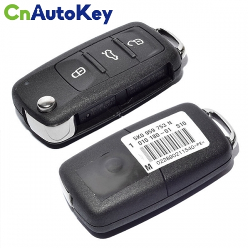 CN001036 For VW GOLF JETTA ETC Remote Flip Key 3 Button 5K0 837 202 Q 434MHz 48 Chip