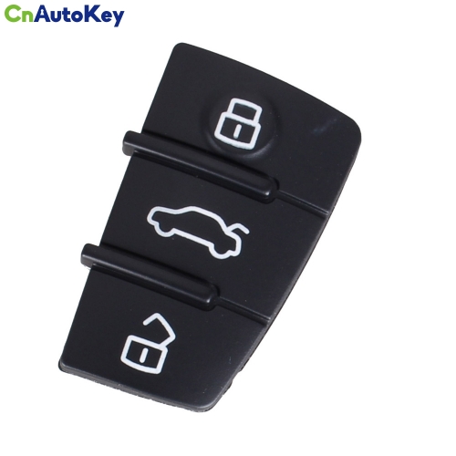 CS008005 3 Button Pad Rubber Remote Key Fob For Audi A3 A4 A5 A6 A8 Q5 Q7 TT S LINE RS