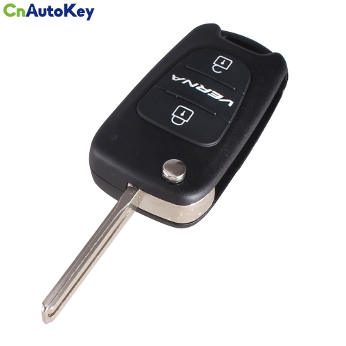 CS020006 Remote Flip Folding Key Shell Case For Hyundai VERNA 3 Buttons Keyless Entry Fob Cover Car Alarm Housing