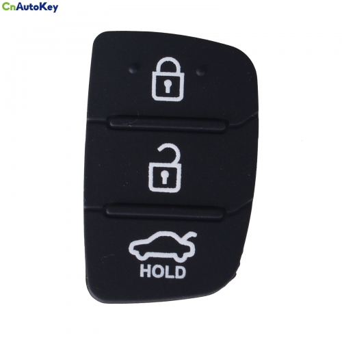 CS020015 Replacement Rubber Case Car Key Pad For Hyundai 3 Buttons Key Shell Blank Cover