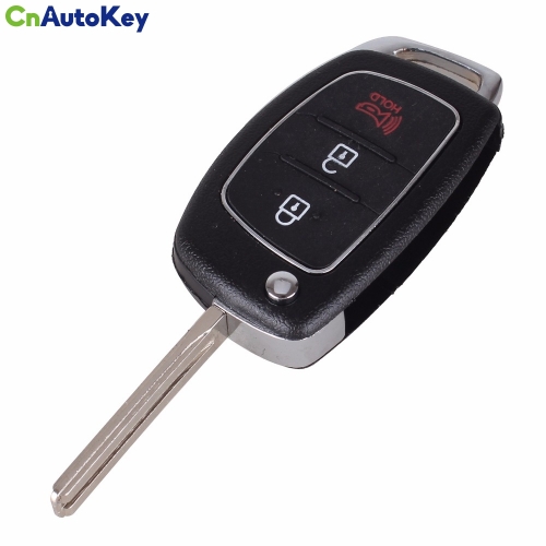 CS020010 3 Buttons Flip Folding Remote Key Shell Fob Key Case For Hyundai SANTA FE IX35 IX45 Accent I40 With LOGO