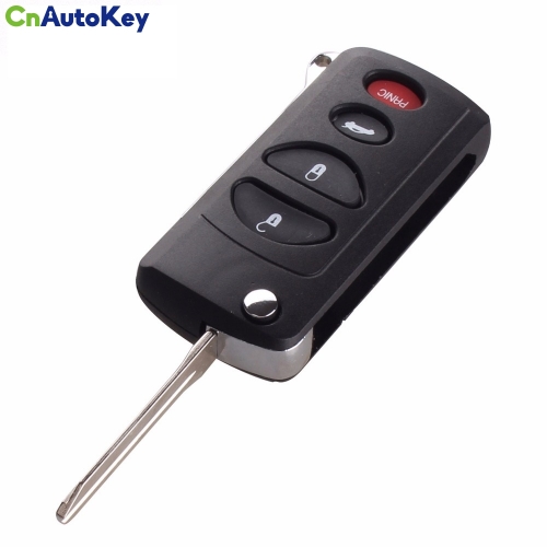 CS015019 4 Buttons Remote Folding Key Uncut Blank Flip Shell Case For Chrysler Dodge Jeep Hot Sales