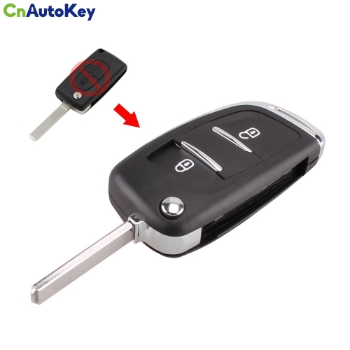 CS016012 2 Button Modified Flip Folding Key Case FOB Case Shell For Citroen C2 C3 C4 C5 C6 C8 CE0536