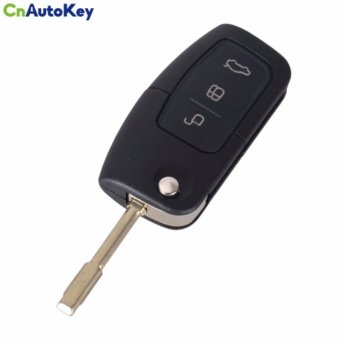 CS018009 Replacement 3 Buttons Flip Folding Remote Key Shell For FORD Focus Mondeo Key Case With logo