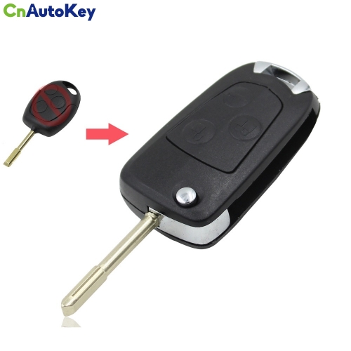 CS018010 Uncut Modify Flip Folding Remote Key Shell Case Cover for FordFocusMondeo Switchblade 3 Buttons